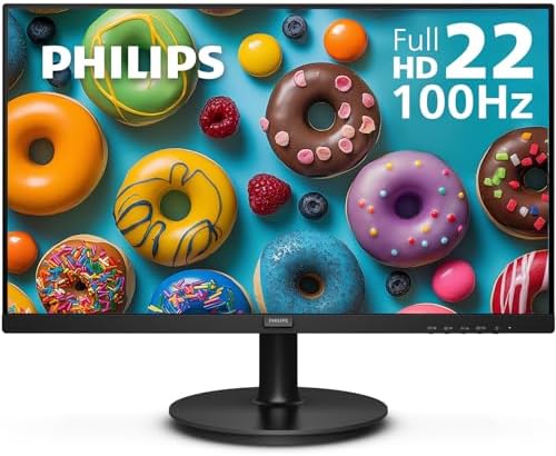 Philips 221V8LB 22 inch Class Thin Full HD (1920 x 1080) Monitor, 100Hz Refresh Rate, VESA, HDMI x1, VGA x1, LowBlue Mode, Adaptive Sync, 4 Year Advance Replacement Warranty : Electronics - Image 7