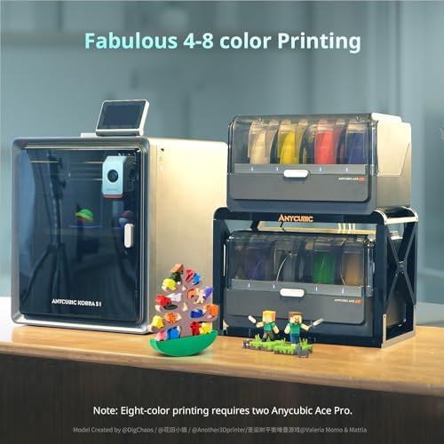 Anycubic Kobra S1 Combo Multi-Color 3D Printer, Fast 600mm/s Printing Auto Leveling with Auto Calibration Anycubic App One-Click Printing 250 x250x250mm Build Size : Industrial & Scientific - Image 11