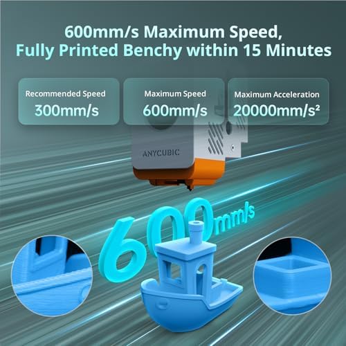 Anycubic Kobra S1 Combo Multi-Color 3D Printer, Fast 600mm/s Printing Auto Leveling with Auto Calibration Anycubic App One-Click Printing 250 x250x250mm Build Size : Industrial & Scientific - Image 6