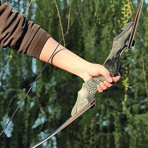 60'' Archery Recurve Bow Takedown Bow Hunting Bow and Arrow Set Adult Target Practice Competition Survival Longbow Right Hand 30-50lbs with 6pcs Fiberglass Arrows (40lbs) : Sports & Outdoors - Image 9