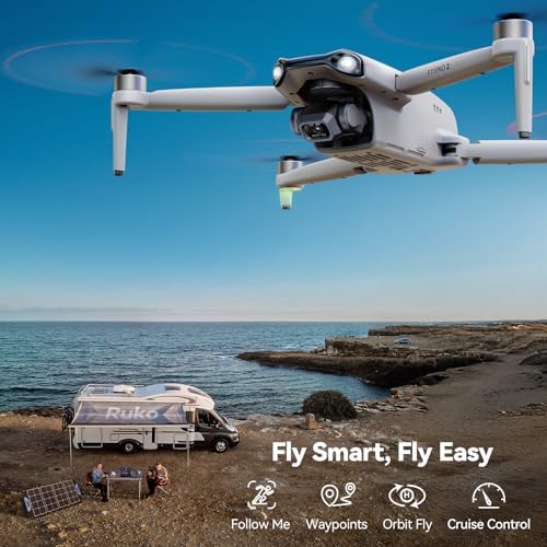 Ruko F11PRO 2 Drone with 6K Camera for Adults, 3-Axis Gimbal, 4K/30fps Video, 70-Min Flight Time with 2 Batteries, 10000ft FPV Transmission Professional Drone, Auto Return, Beginner Mode Toys & Games - Edition : F11PRO 2 - Image 6