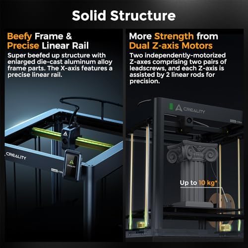 Creality Ender 5 Max 3D Printer, Build Volume 15.75x15.75x15.75 inch, 700mm/s Max Printing Speed Large 3D Printer, Auto Leveling 300℃ High Temp Precise Linear Rail Dual Z Axis : Industrial & Scientific - Image 17