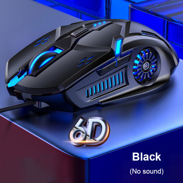 G5 Wired Gaming Mouse Colorful Backlight 6 Button Silent Mouse 4-Speed 3200 DPI RGB Gaming Mouse For Computer Laptop Mice - Image 6