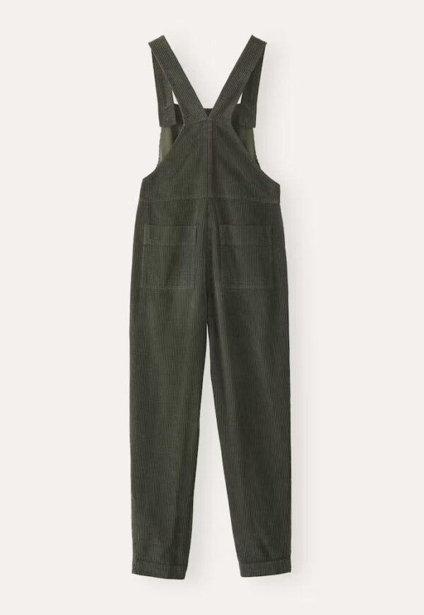 Corduroy Bib Overalls With Buttons And Pockets Fashion Casual Jumpsuit Loose Straight Pnats For Women - Image 9