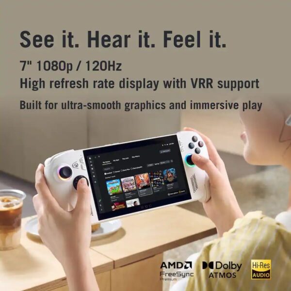 ASUS ROG Xbox Ally 7" FHD Gaming Handheld Console, 120Hz IPS LED Touch Screen, AMD Ryzen Z2 A Processor, Windows 11, with GSF 3-in-1 Kit (512GB) : Video Games - Image 2