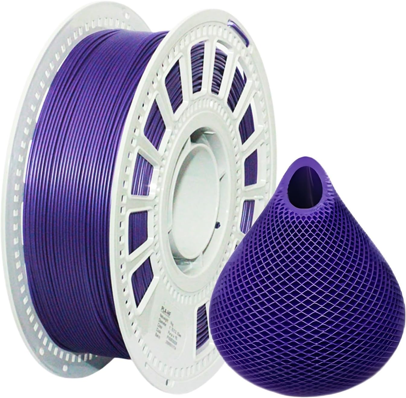 SHIMMERFIL 3D Printer Filament, High Speed Pla Filament, Dimensional Accuracy +/- 0.03 Mm, Pla, Pla 1 Kg (2.2 Lbs) Per Roll, Fit Most FDM 3D Printers (Purple) : Industrial & Scientific