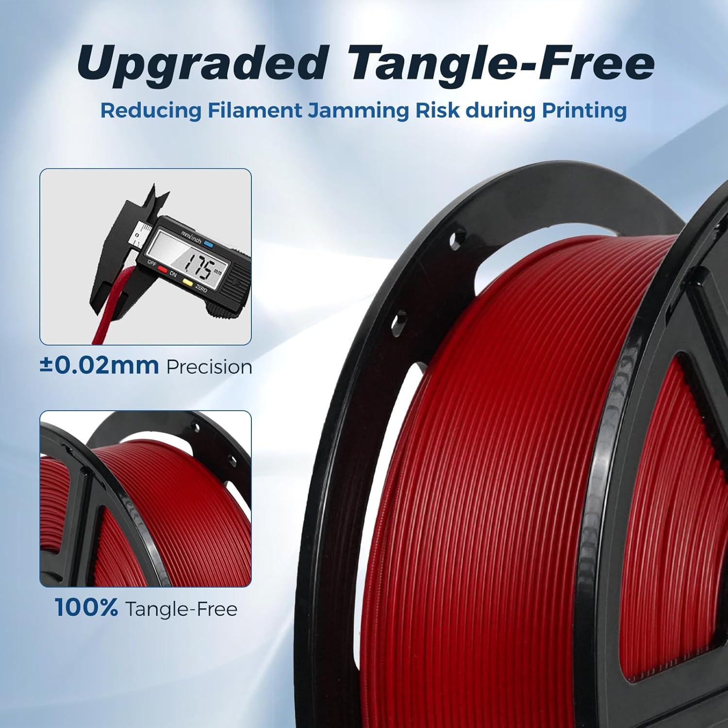 FLASHFORGE Rapid PLA Filament 1.75mm Ruby Red, 500mm/s High Speed Printing, 3D Printer Filament 1kg Spool, Dimensional Accuracy +/- 0.02mm, Enjoy Exceptional Print Quality : Industrial & Scientific - Image 12