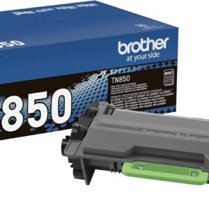 Brother Genuine High Yield Toner Cartridge, TN850, Replacement Black Toner, Page Yield Up To 8, 000 Pages, Amazon Dash Replenishment Cartridge : Office Products