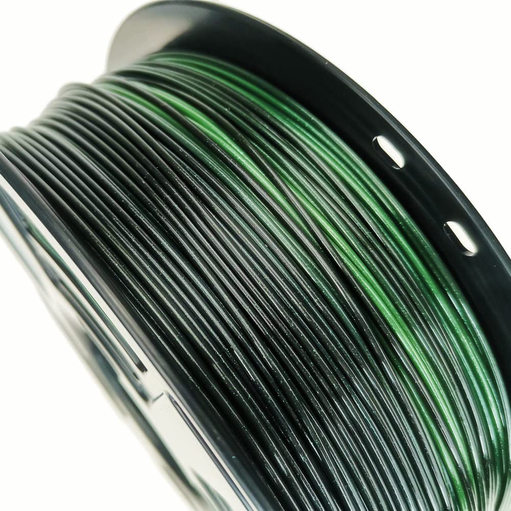 Stronghero3D PLA 3D Printer Filament 1.75mm,Sparkling Glitter Chameleon,Color Change with Angel,Galaxy starly,Green Black Filament,1kg(2.2lbs) Accuracy +/-0.05mm for ender3 Cr10 Sovol : Industrial & Scientific - Image 3