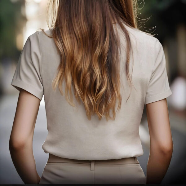 Stylish New Short-sleeve Loose-fitting Shirt With A Small Stand-up Collarversatile And Easy To Pair - Image 5