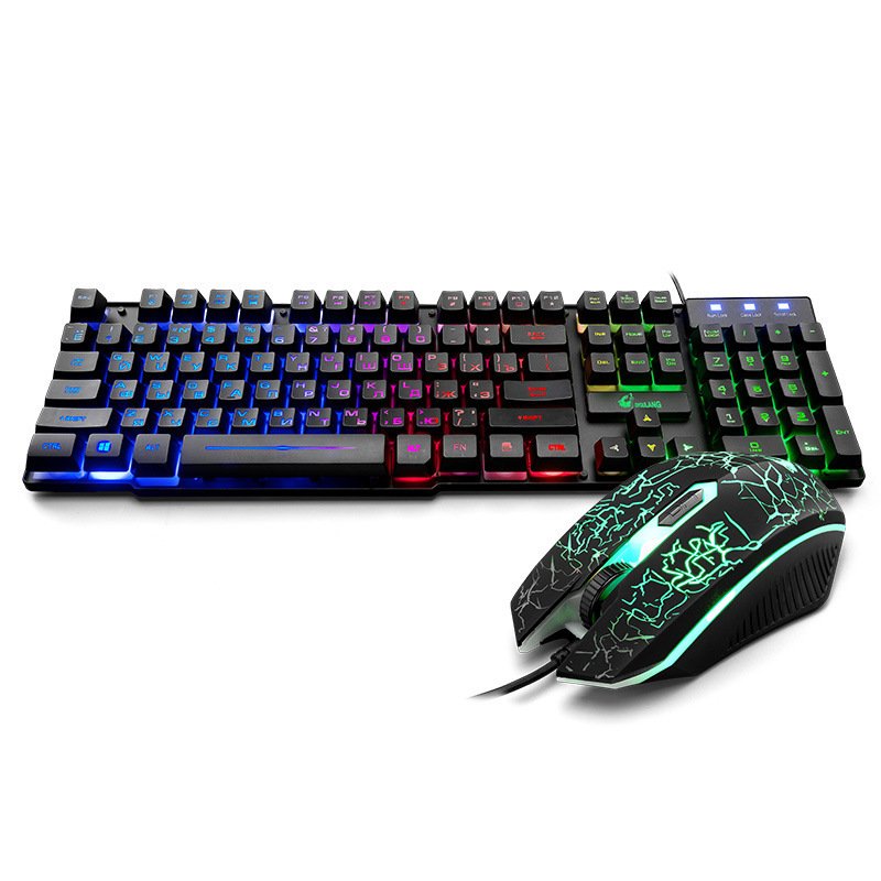 Luminous Keyboard And Mouse Set Desktop Computer Game Manipulator Feel - Image 5
