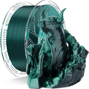 Chitu Systems Conjure Silk Black Dark Green PLA, Christmas Dual Color Filament, Reusable Spool Compatible with Bambu Lab Refill Filament,1.75mm 3D Printing Filament 1KG/2.2lb : Industrial & Scientific