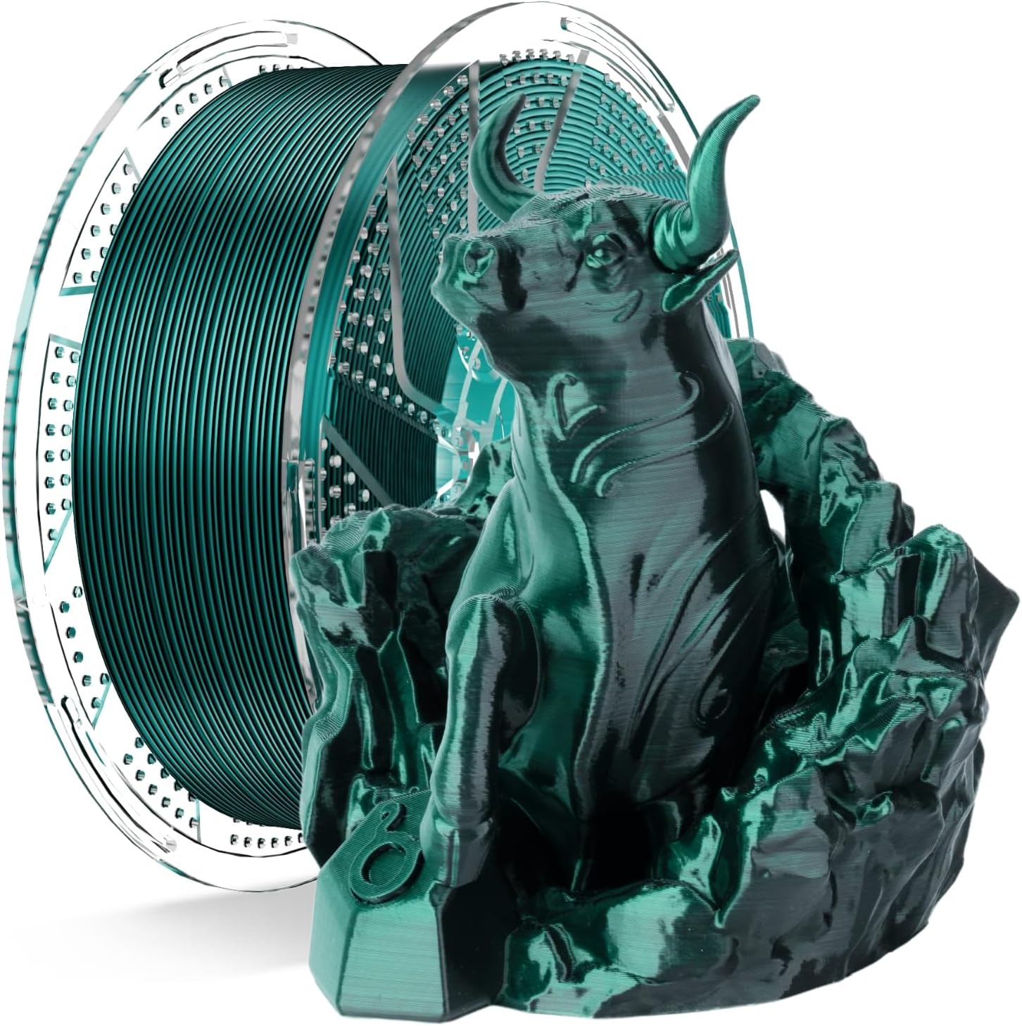 Chitu Systems Conjure Silk Black Dark Green PLA, Christmas Dual Color Filament, Reusable Spool Compatible with Bambu Lab Refill Filament,1.75mm 3D Printing Filament 1KG/2.2lb : Industrial & Scientific