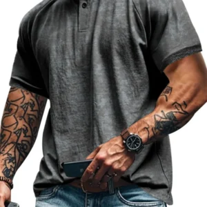 Men's Full Size Round Neck Short Sleeve T-Shirt Plus Size