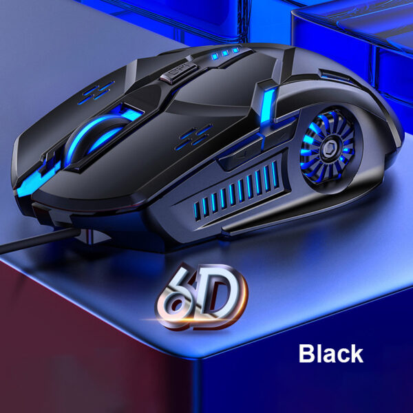 G5 Wired Gaming Mouse Colorful Backlight 6 Button Silent Mouse 4-Speed 3200 DPI RGB Gaming Mouse For Computer Laptop Mice - Image 9