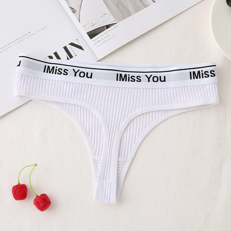 Low Waist Cotton Crotch Panties Women's T-back - Image 4