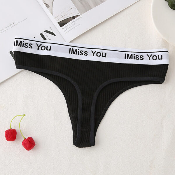 Low Waist Cotton Crotch Panties Women's T-back - Image 6