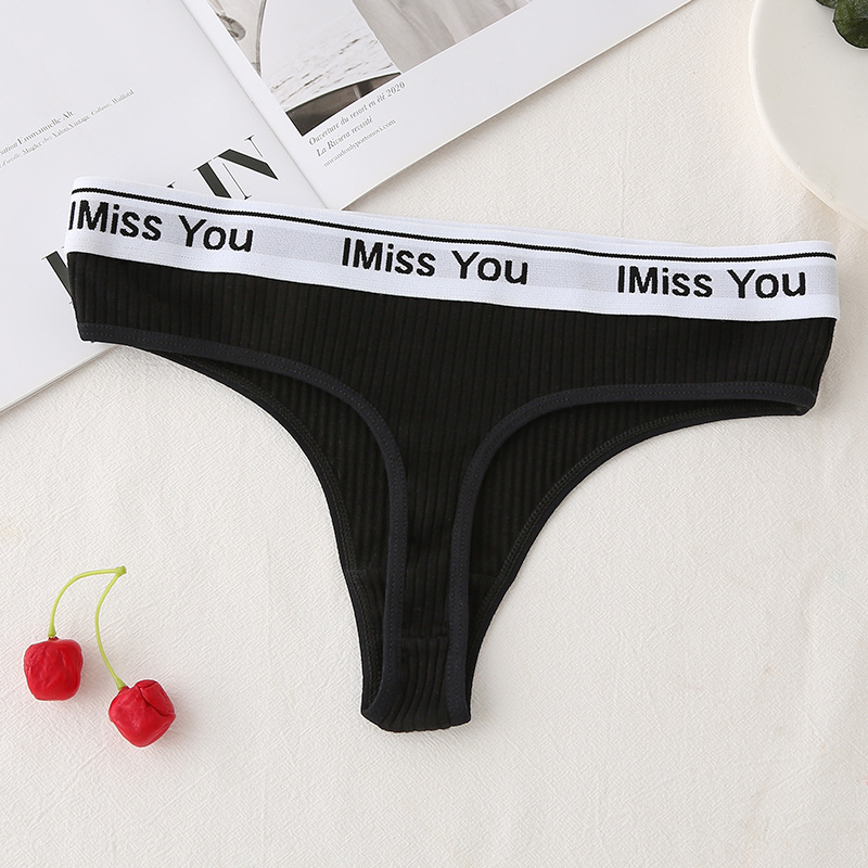 Low Waist Cotton Crotch Panties Women's T-back - Image 6