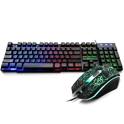 Luminous Keyboard And Mouse Set Desktop Computer Game Manipulator Feel - Image 2