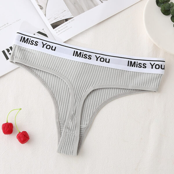 Low Waist Cotton Crotch Panties Women's T-back - Image 7