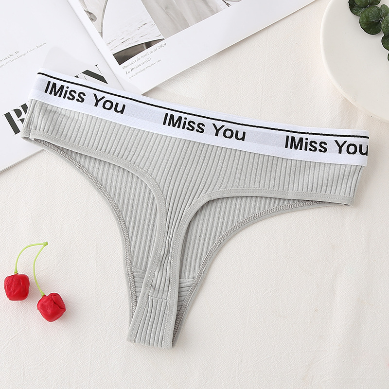 Low Waist Cotton Crotch Panties Women's T-back - Image 7
