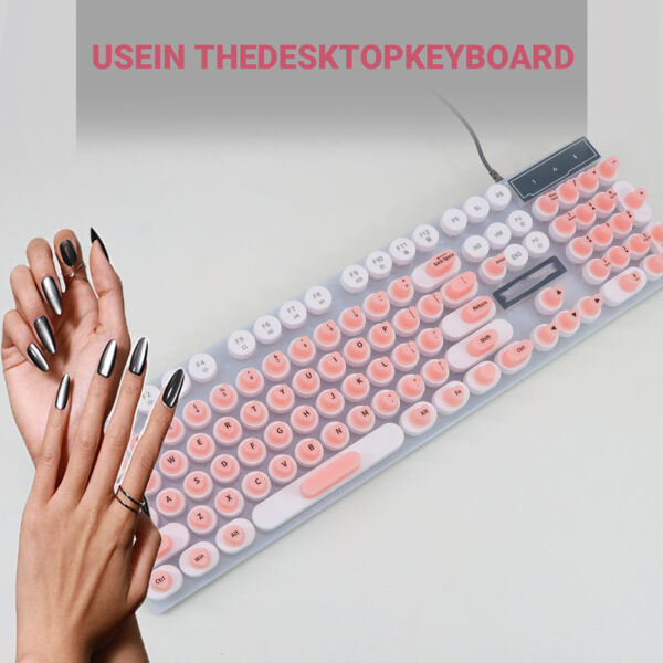 91 Button For Desktop And Notebook Computer Silicone Keyboard Stickers - Image 6