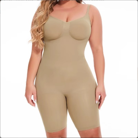 Dropship SEAMLESS Postpartum Abdomen Shapewear Sculpting Short Mid Thigh Slimming Body Shaper For Women Tummy Control Slimmer - Image 4