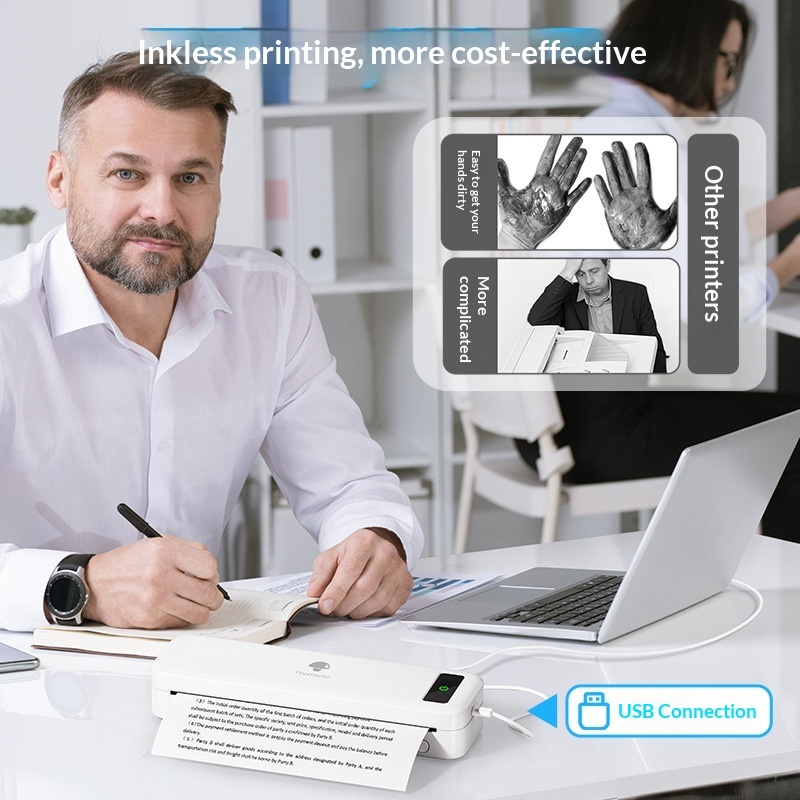 M835 Thermal A4 Mini Office Portable Bluetooth Inkless Printer - Image 6