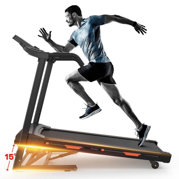 Easy-Move Wheel Treadmill With Cup Holder And Lift Motor - Image 2