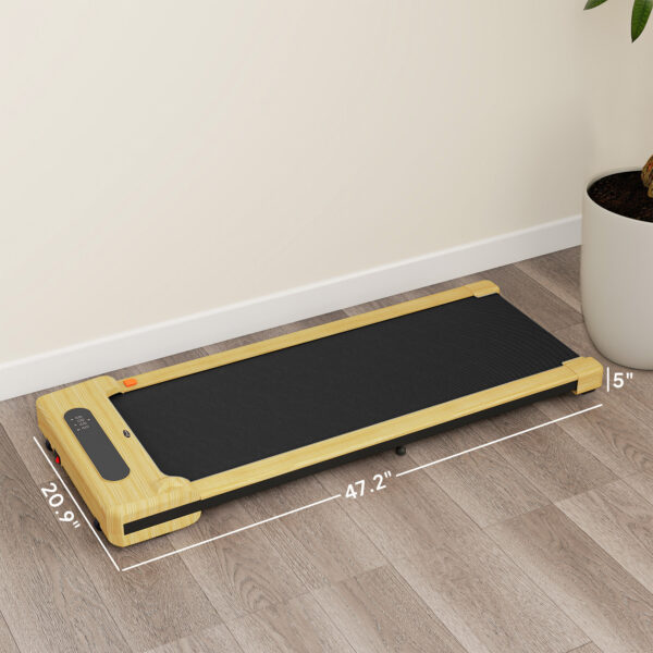 2.5HP Walking Pad, Under Desk Treadmill with Remote Control, Transport Wheels and LED Display for Home Gym Office - Image 5