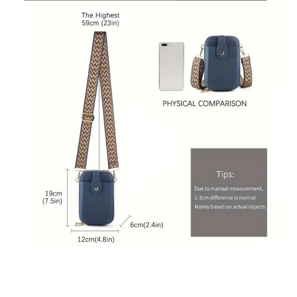 Small Crossbody Cell Phone Bag For Women, Mini Crossbody Wallet Phone Shoulder Handbag Purse With Credit Card Slots - Image 6