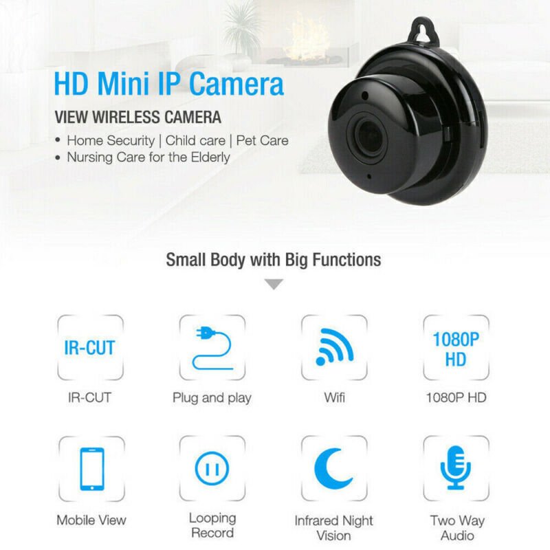 CCTV Camera WiFi 1080P Wireless IR Indoor Outdoor Security Night Vision Home CAM - Image 5
