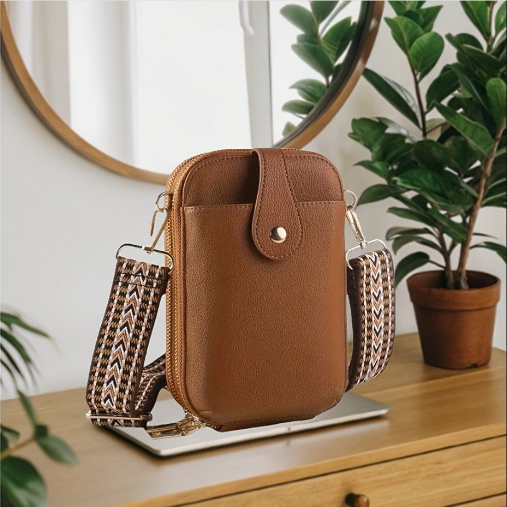 Small Crossbody Cell Phone Bag For Women, Mini Crossbody Wallet Phone Shoulder Handbag Purse With Credit Card Slots - Image 5