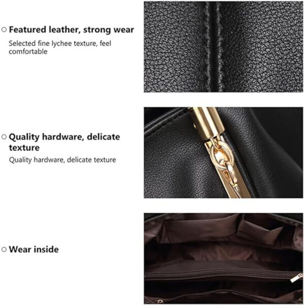 Women's Handbag, Leather Shoulder Bag, Hobo Handbag - Image 3