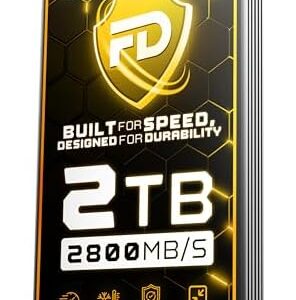 Fantom Drives Extreme 2TB External SSD - 2800MB/s, Thunderbolt 3 and 4, USB Type-C, Aluminum, 3D NAND TLC, TB3X-2300N2TB : Electronics