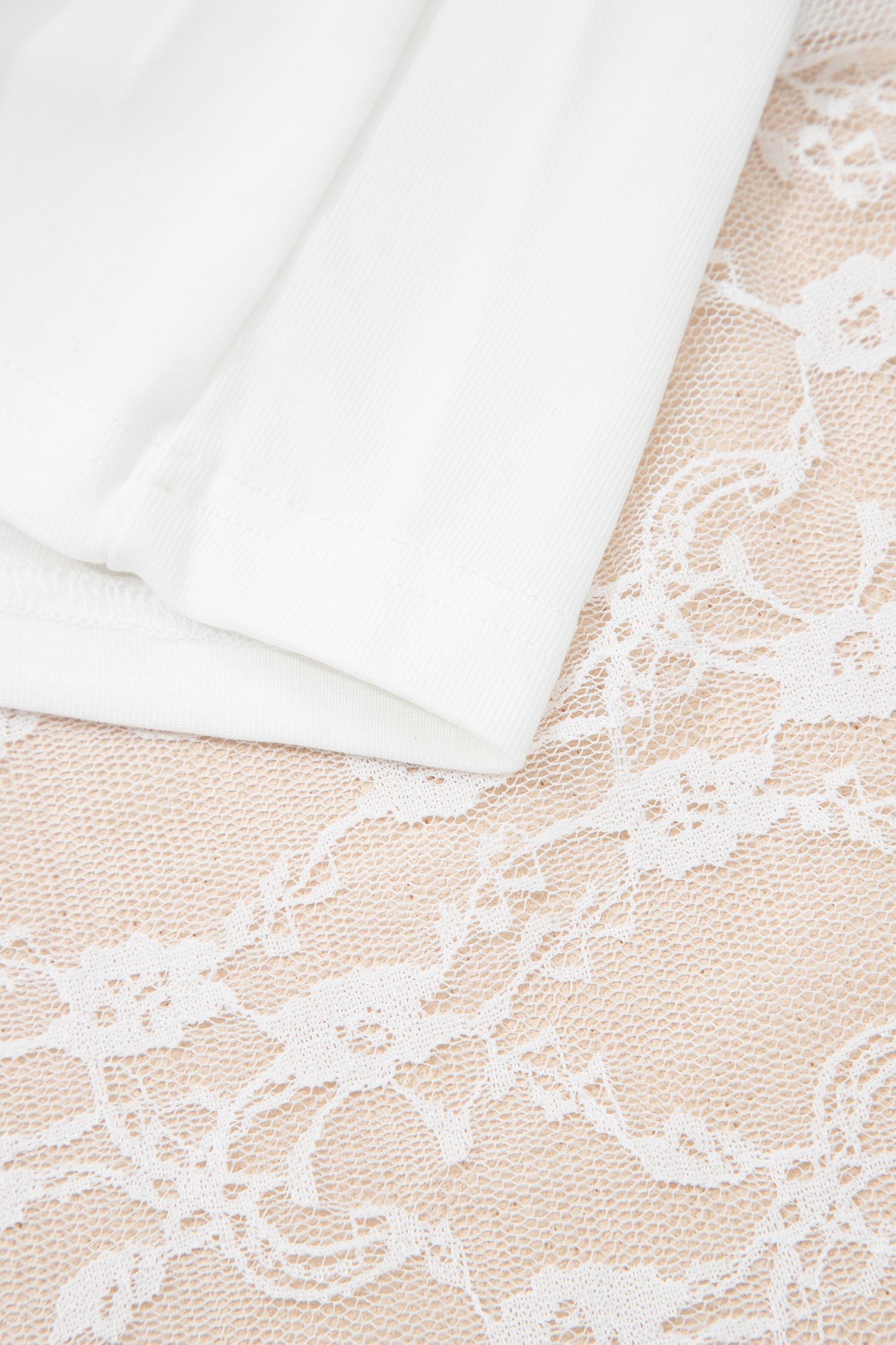 White Sheer Lace Frilly Ruffles High Low Long Skirt - Image 11