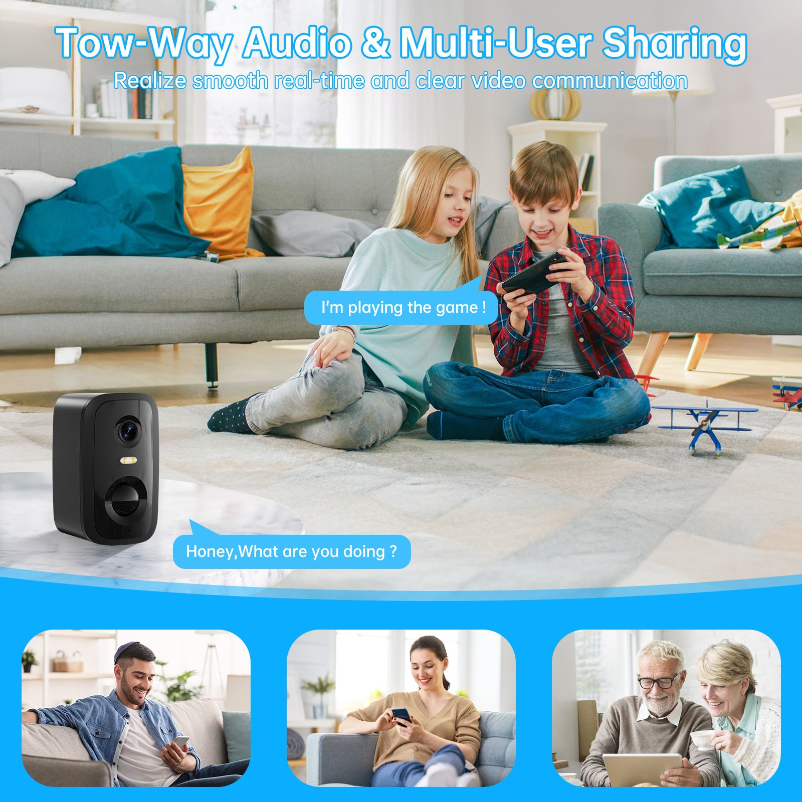 Low Power Security Camera CL30 Outdoor Security Cameras Motion Detected Easy To Set Up Wireless Battery Camera With Solar Panel - Image 3