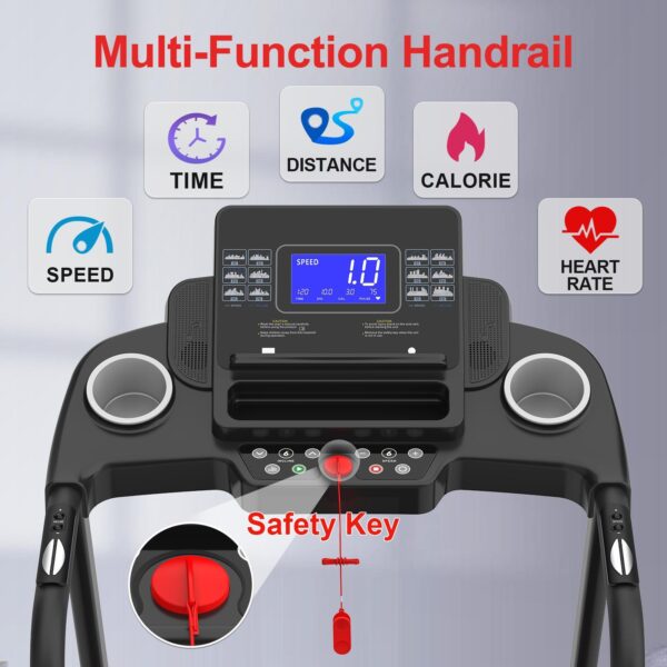 Easy-Move Wheel Treadmill With Cup Holder And Lift Motor - Image 7