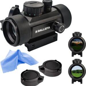 BALLISTA 1x 30mm Tactical Reflex Green Red Dot Sight Optic with 20mm/11mm Rail Mount for Hunting Shooting, Battery Included : Sports & Outdoors