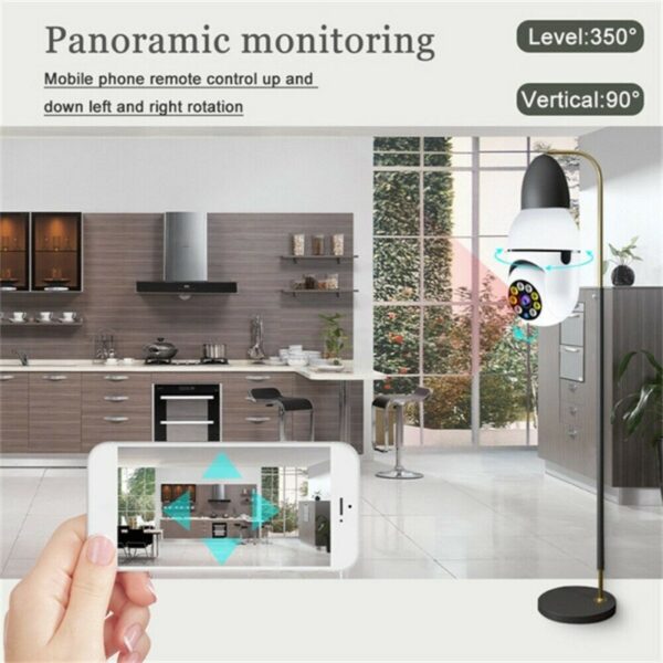 IR E27 Light Bulb Camera 1080P HD Wireless Wifi Smart Home Security Camera - Image 8