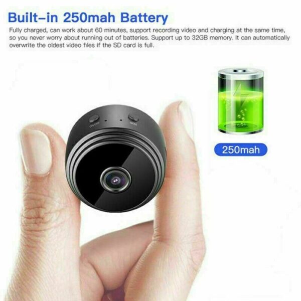 Mini Hidden Spy Camera Wireless Wifi IP Home Security 1080P HD DVR Night Vision - Image 6