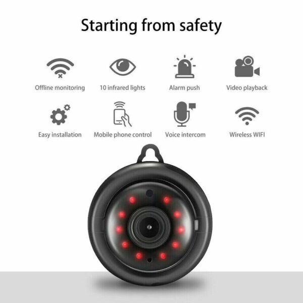 CCTV Camera WiFi 1080P Wireless IR Indoor Outdoor Security Night Vision Home CAM - Image 4