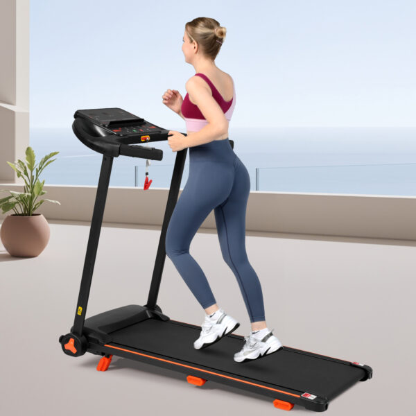 Brand New Home Treadmill, 2.5HP Silent Folding Treadmill With Heart Rate Sensor, Weighing 300 Pounds, Banned Platform Temu - Image 9