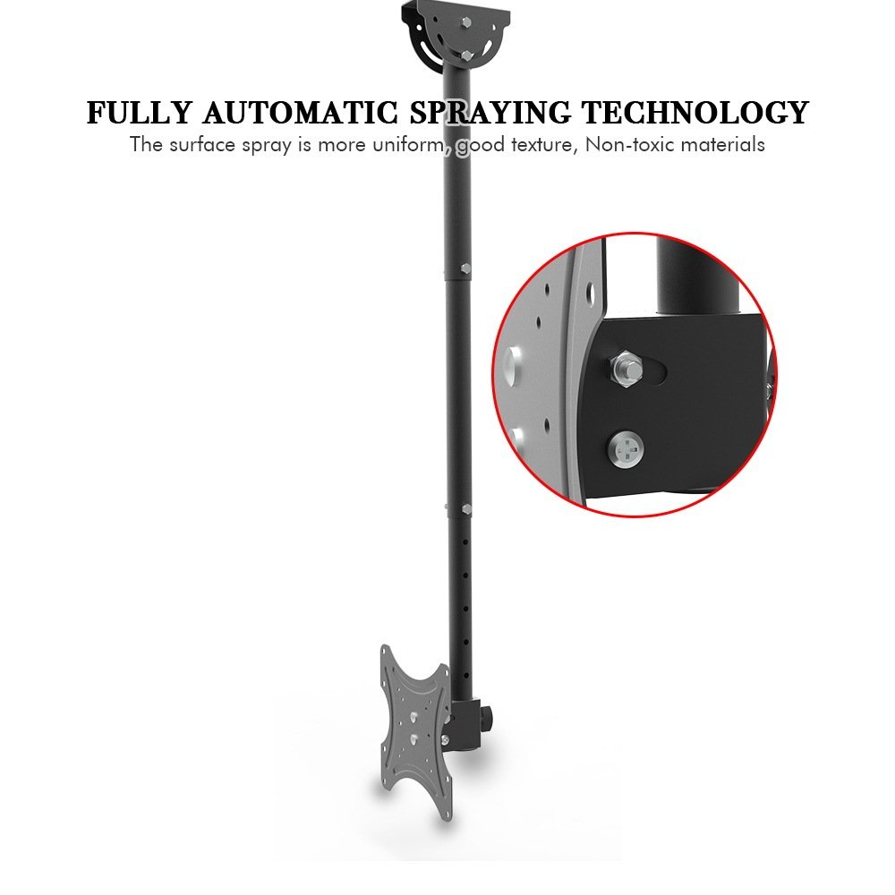 TV Ceiling Bracket, Length Adjustable 360 Degree Rotation, Up And Down 5-15 Degrees, Load Capacity 25kg - Image 7