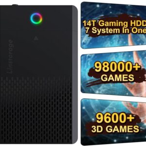 NEW 14TB Retro Gaming Hard Drive Preloaded with 98000+ Games | Plug & Play for 7 Gaming Systems | 9800+ 3D & 1000+ High-End PC Games | USB 3.1 Portable External Hard Drive for Windows PC 7/8/10/11 : Electronics