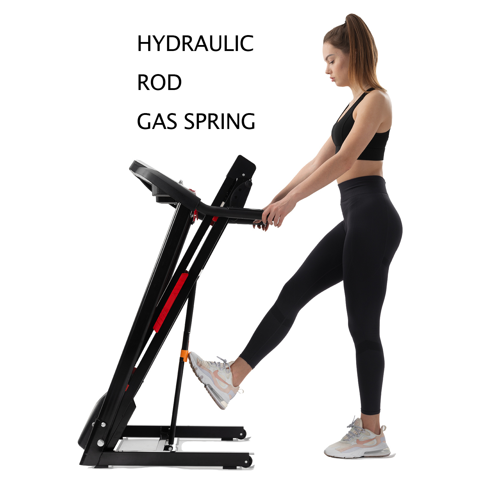 Folding Treadmills 3.5HP Portable With Incline Electric Treadmill Running Walking - Image 3