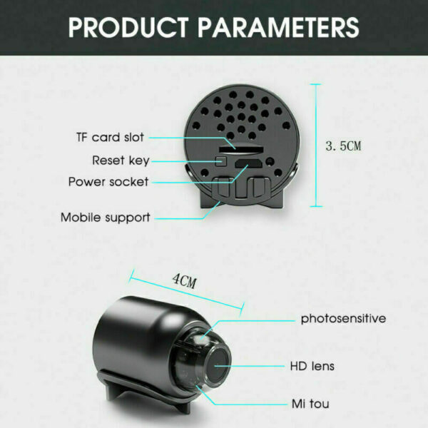 FREE 64G HD Hidden Spy Nanny Camera Wireless Wifi Home Security Night Vision HD 1080P - Image 5