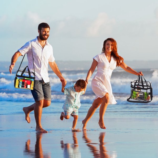 Clear Tote Bag -4-Pocket 0.4 Mm PVC Crossbody,Handbag, Adjustable Strap, Holds 11 Lbs, Waterproof & Cold-Crack Resistant, Perfect For Concerts, Sports, School, Work - Image 4