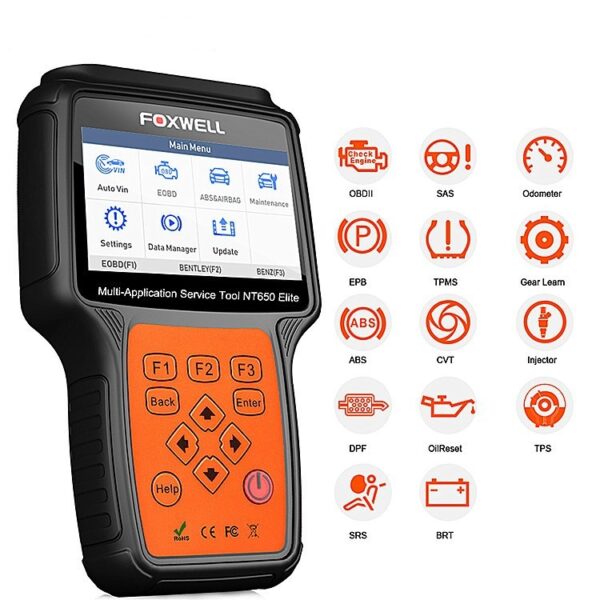 NT650 Elite OBD2 Automotive ScannerABS SRS DPF - Image 3