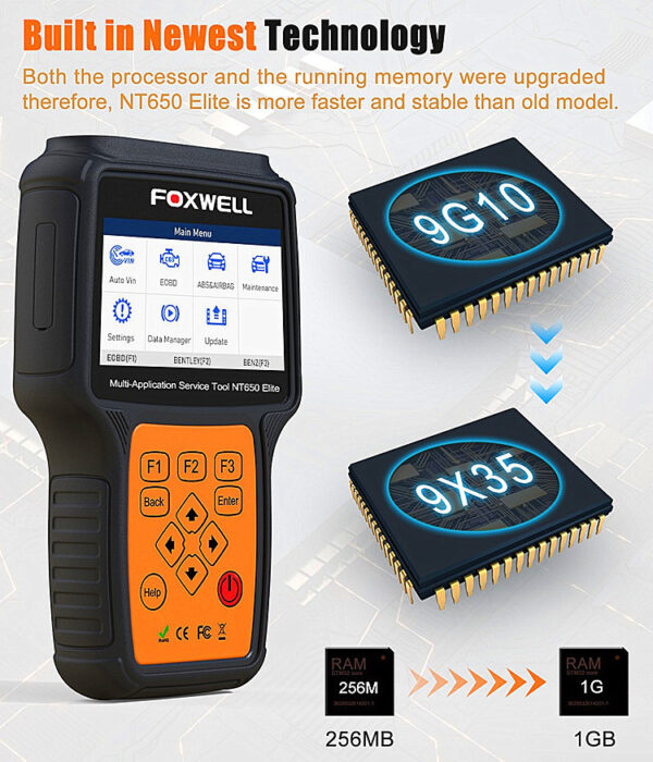 NT650 Elite OBD2 Automotive ScannerABS SRS DPF - Image 4